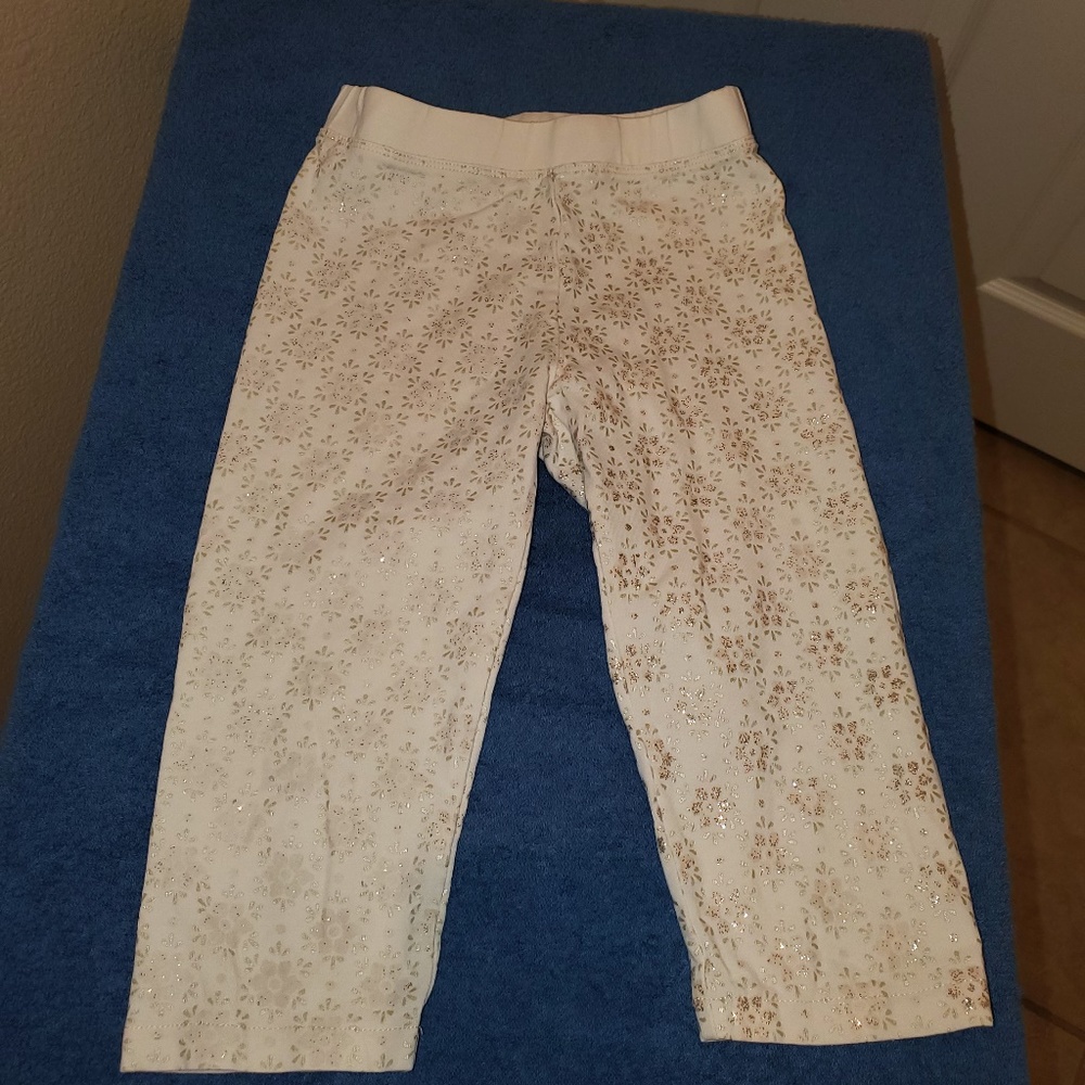 CREWCUTS Girls Capri leggings Size 7 White